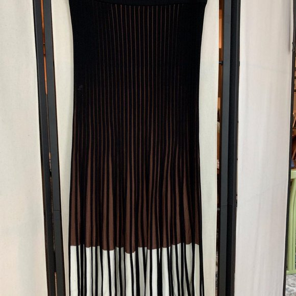 H&M Brown/color-block Rib-knit Skirt - Picture 2 of 2